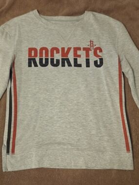 Houston Rockets Graphic Sweatshirt - Grey with Red & Black